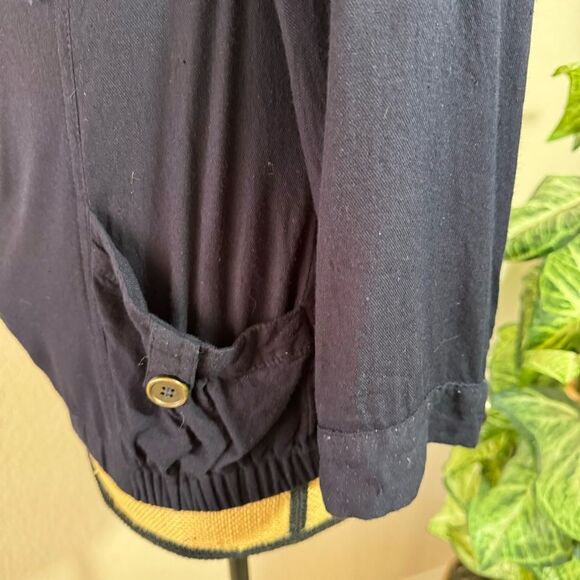 MINE Black Zip-Up Lightweight Jacket - Juniors Size L - Picture 5 of 8